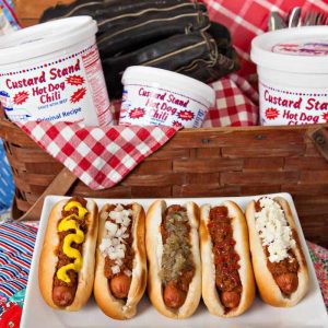 Custard Stand Hot Dog Chili, hot dogs, baseball, picnic, Tracy A. Toler Photography