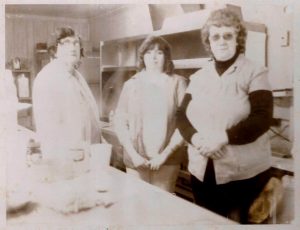 From left, Elsie Hamrick, Debbie Bright Clutter and Loucille Hamrick.